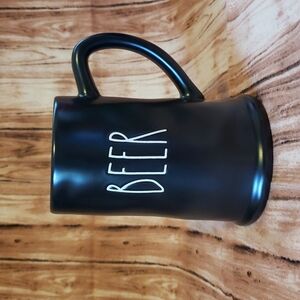 Black Rae Dunn Beer Mug/ Stein
